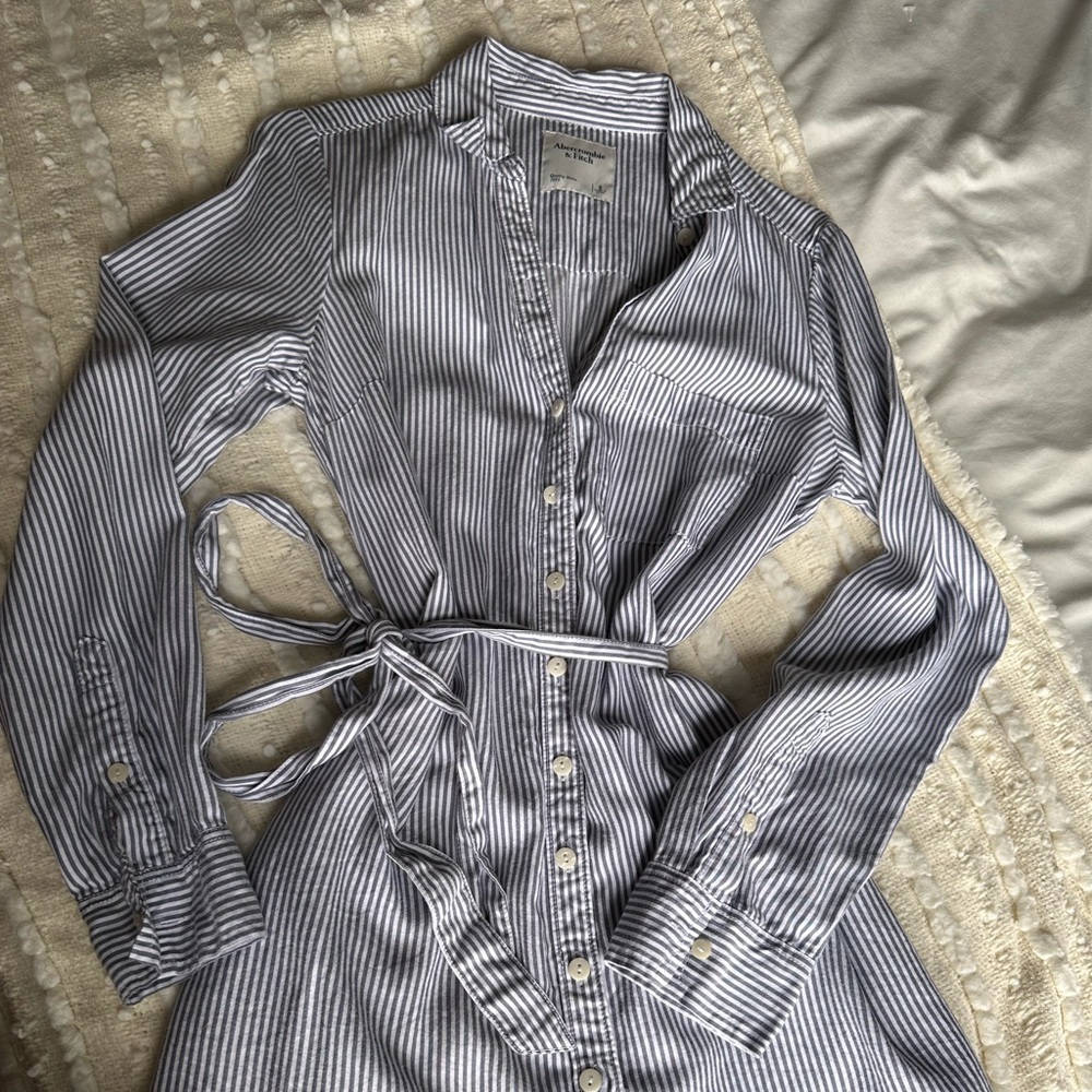 Button Down, Tie Waist Abercrombie Dress